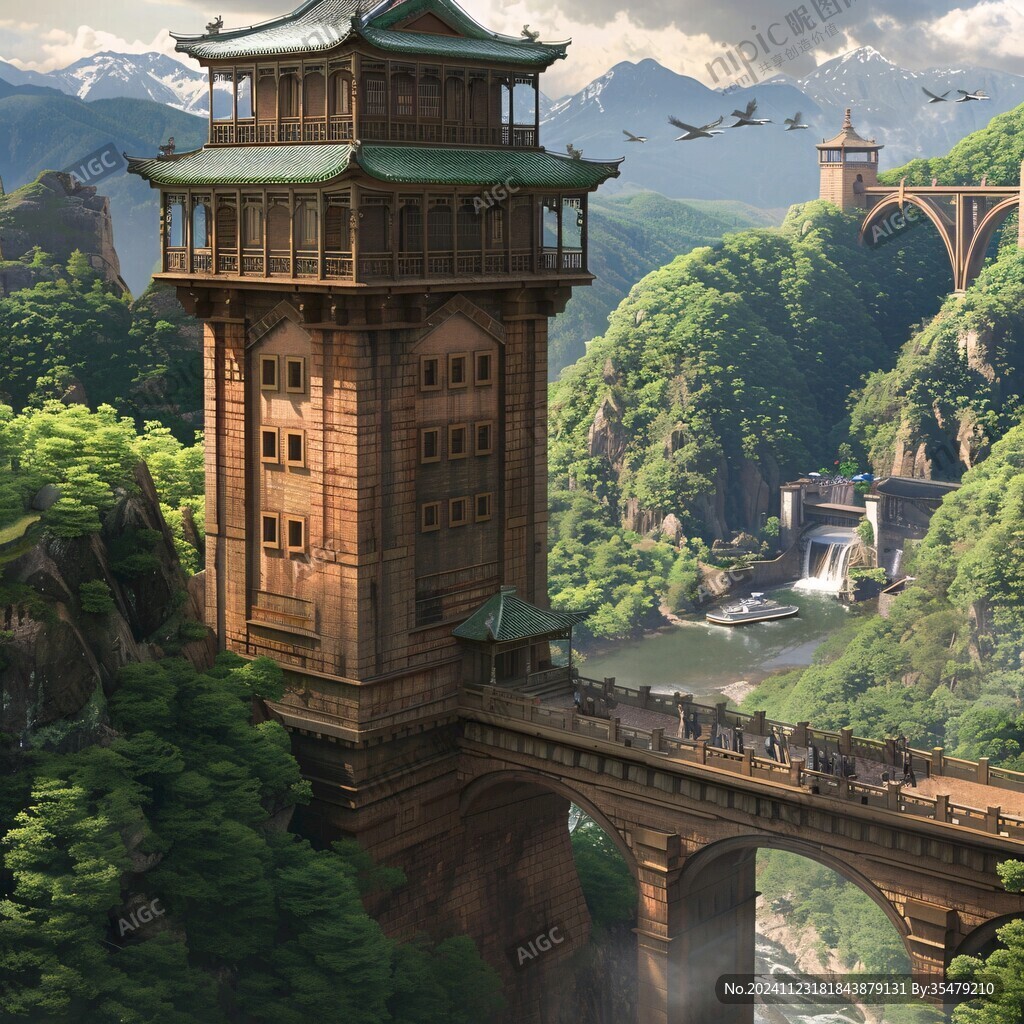 石寶寨插畫