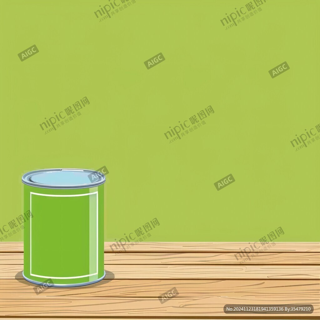 綠色油漆桶