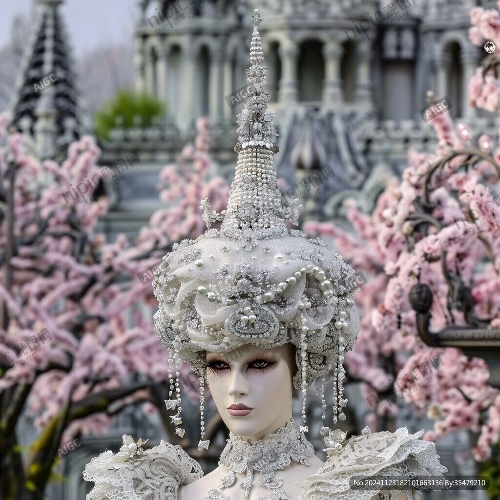 仿銀女頭飾