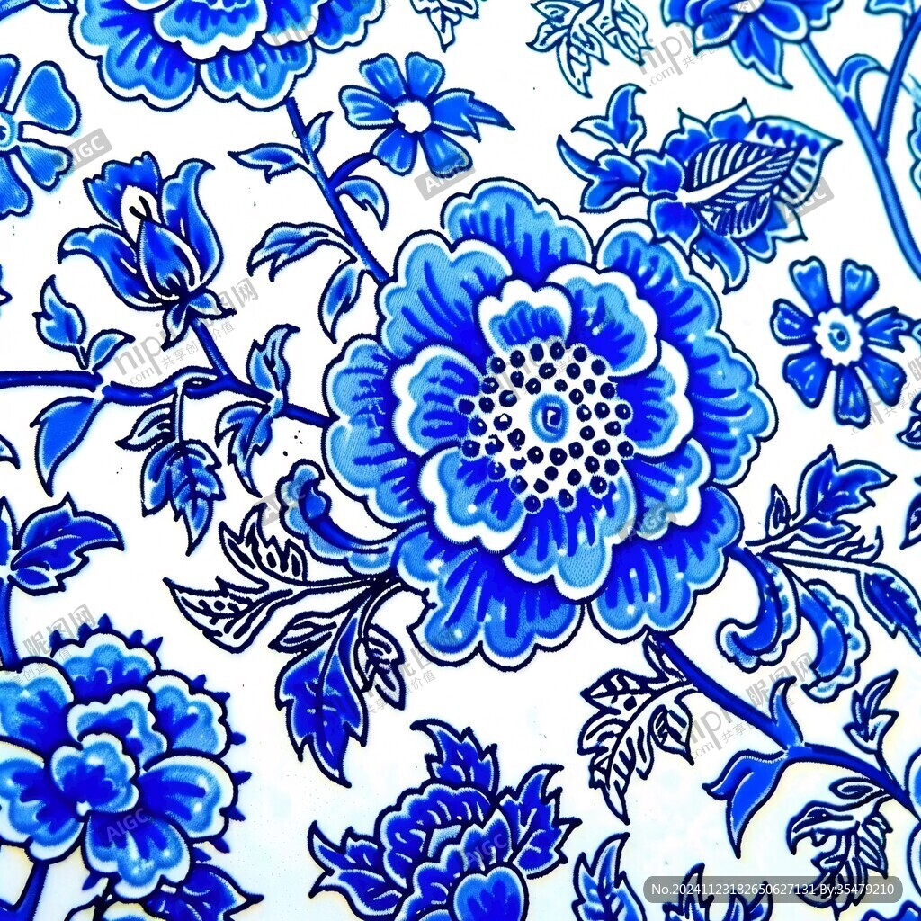 青花瓷局部