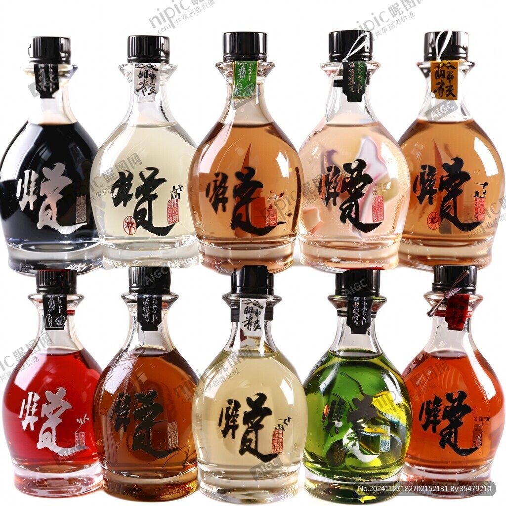 花果酒瓶貼