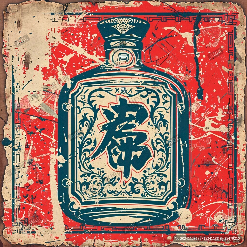 福酒底紋
