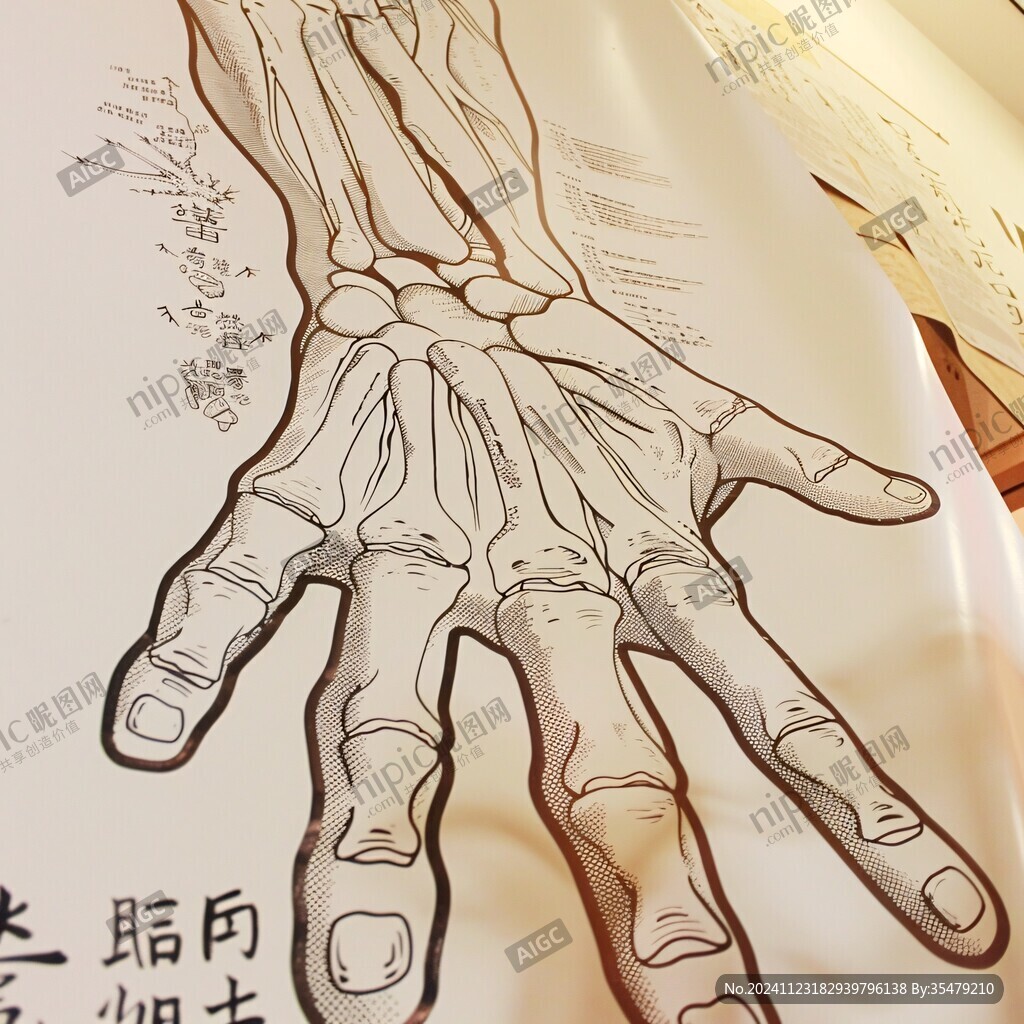 手寫人形穴位