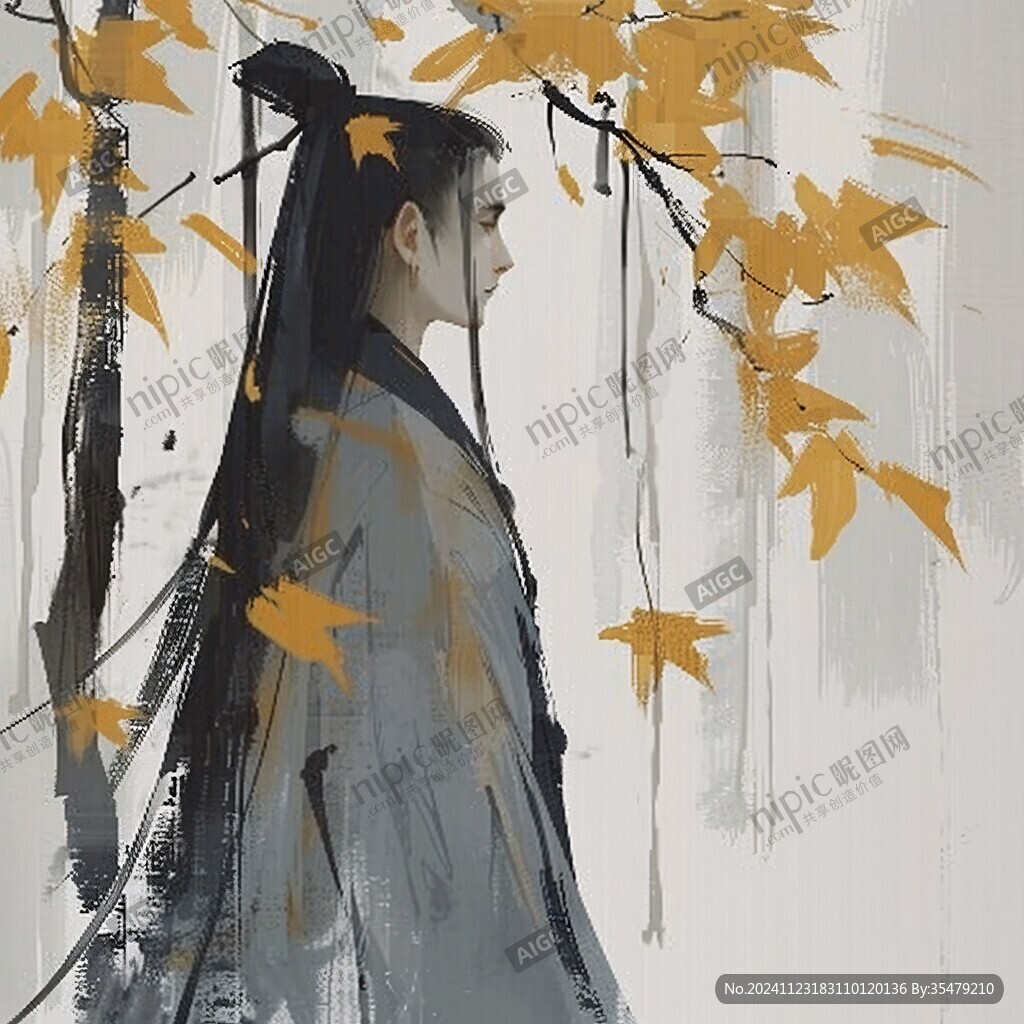 原創(chuàng)手繪古裝美男