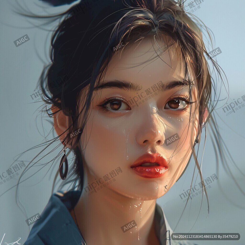 寫實(shí)人物插畫