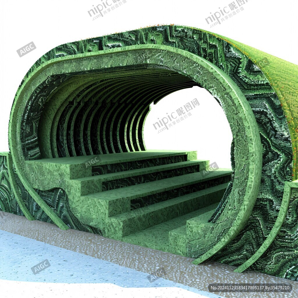 圓形建筑臺(tái)階