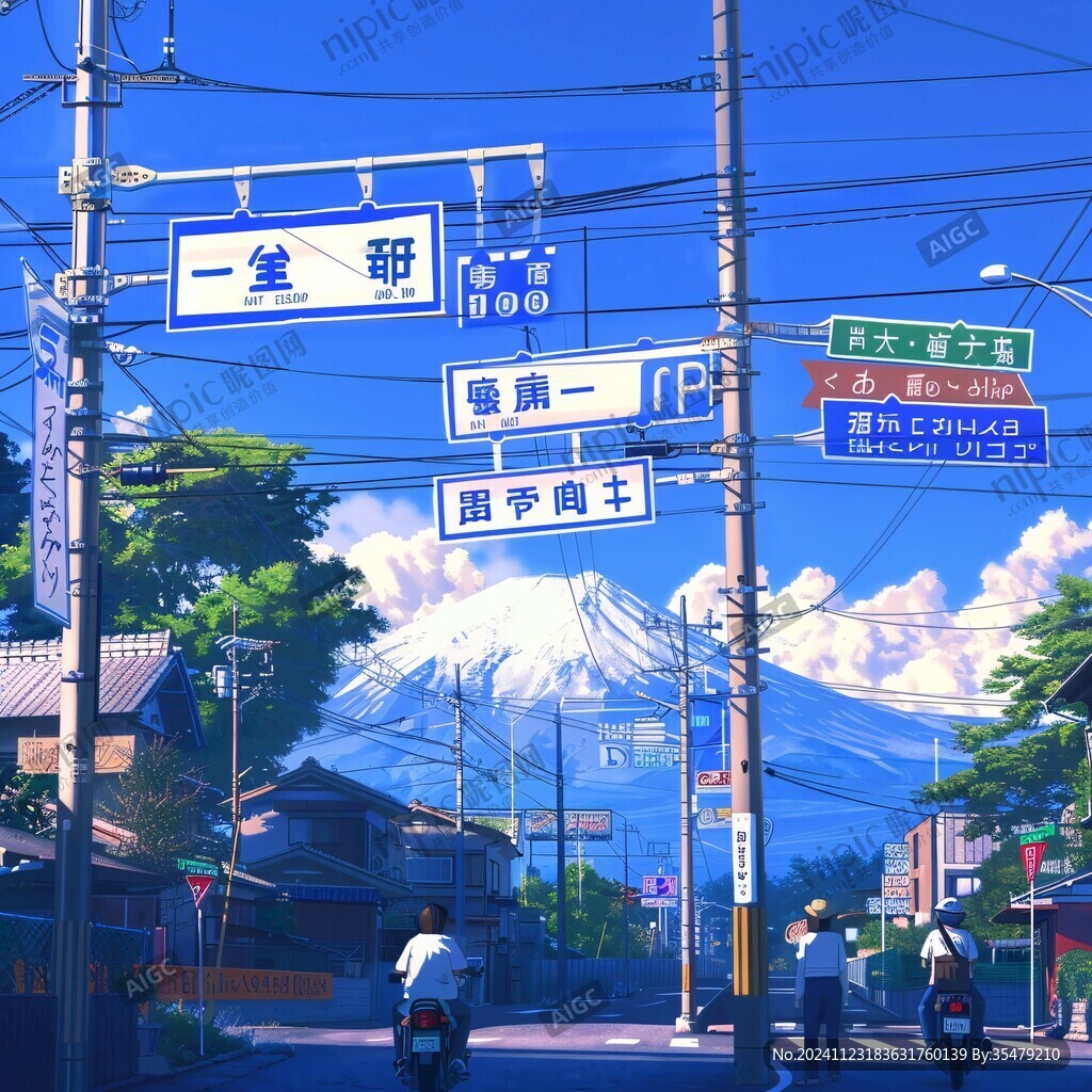 日系風(fēng)景插畫