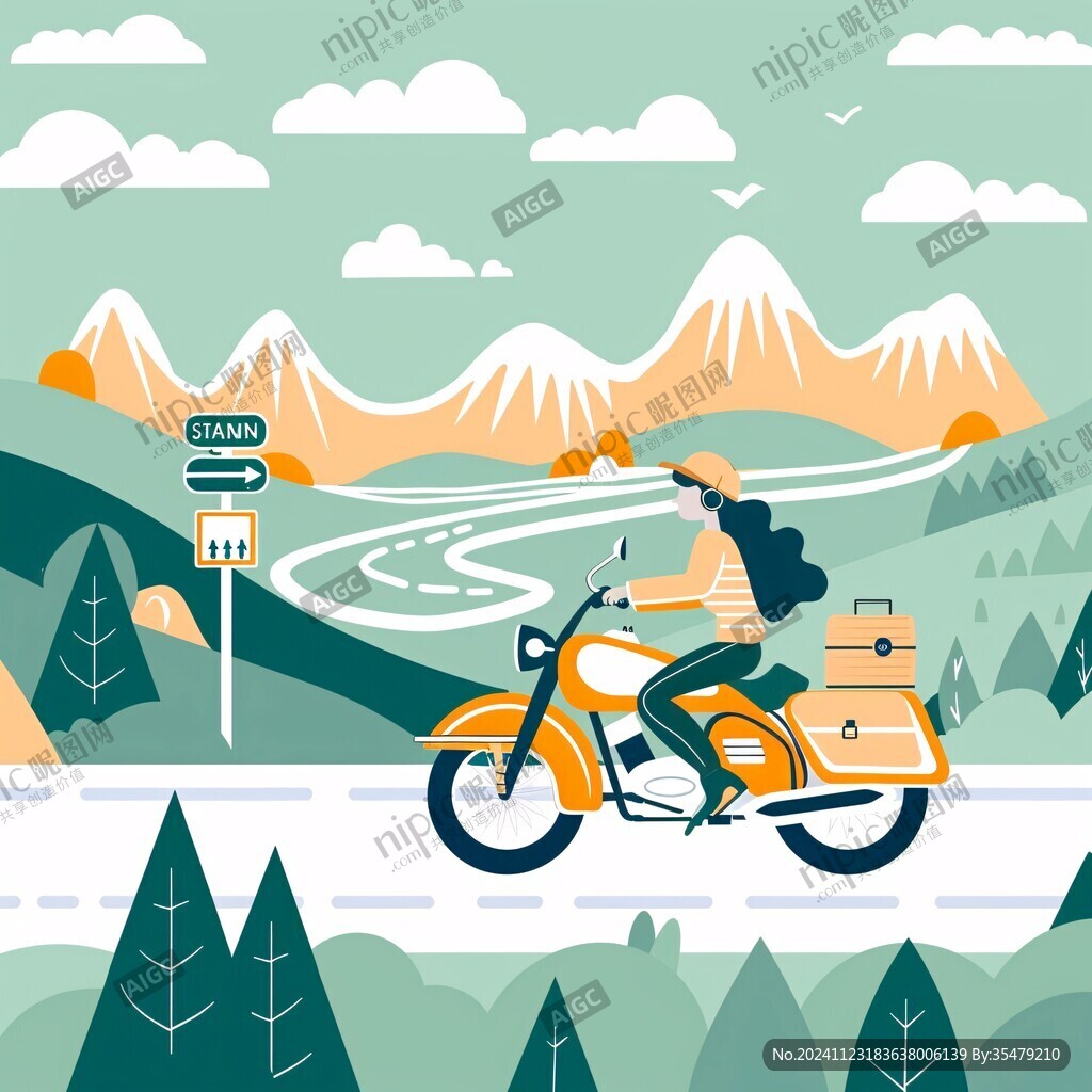 旅游運(yùn)營插畫