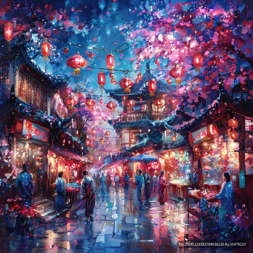 古代繁華夜市