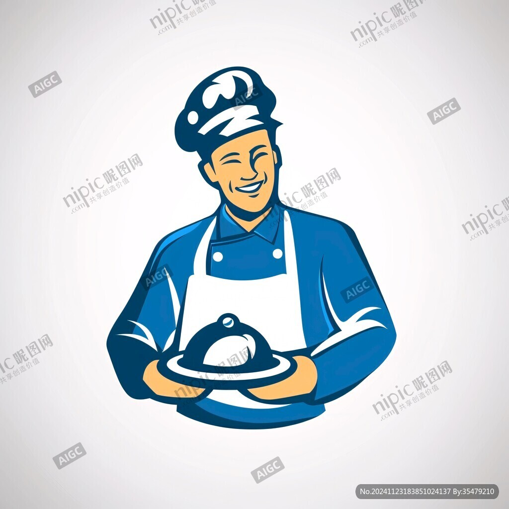 廚師頭像logo