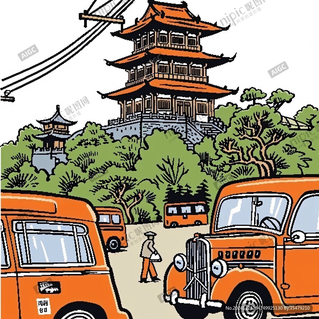 東西塔插畫
