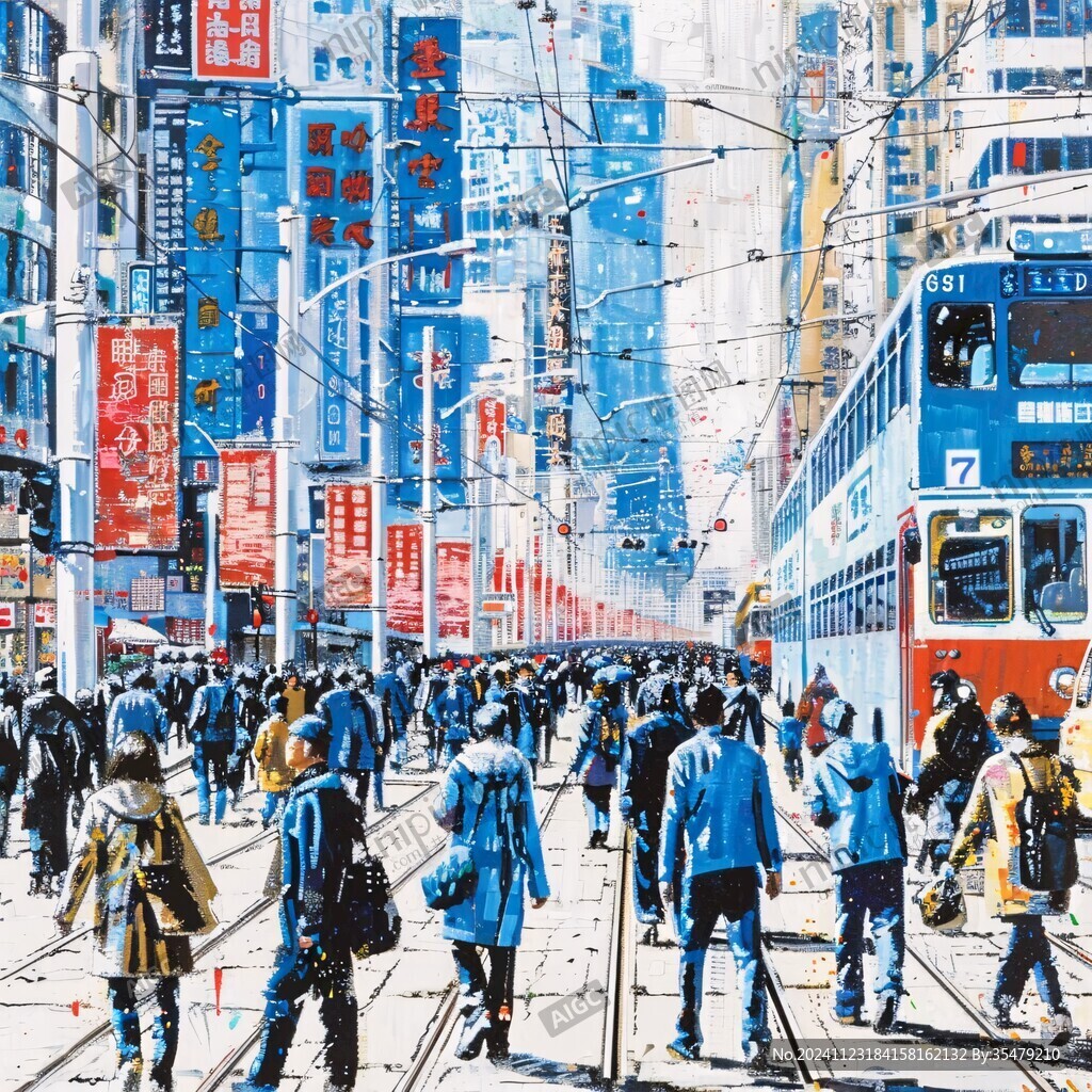 城市繁忙生活