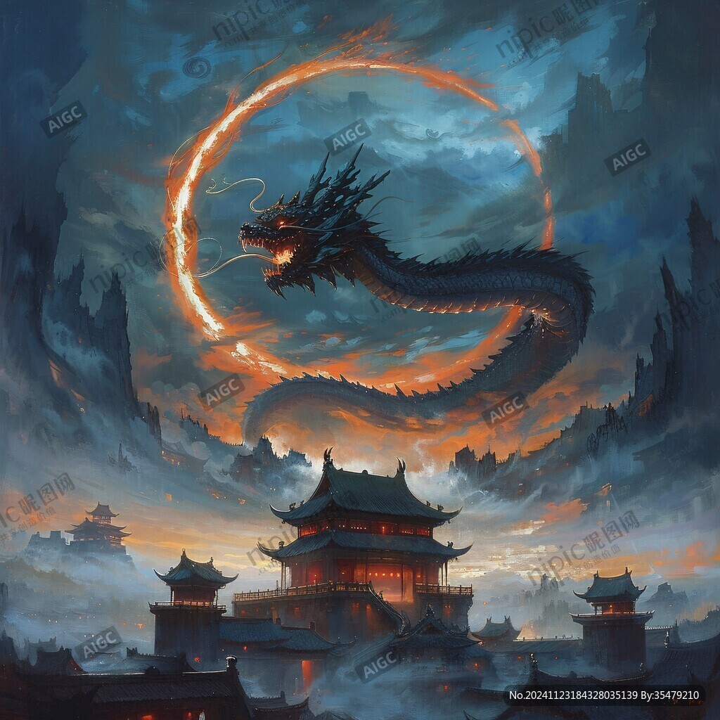 古風(fēng)龍插畫(huà)