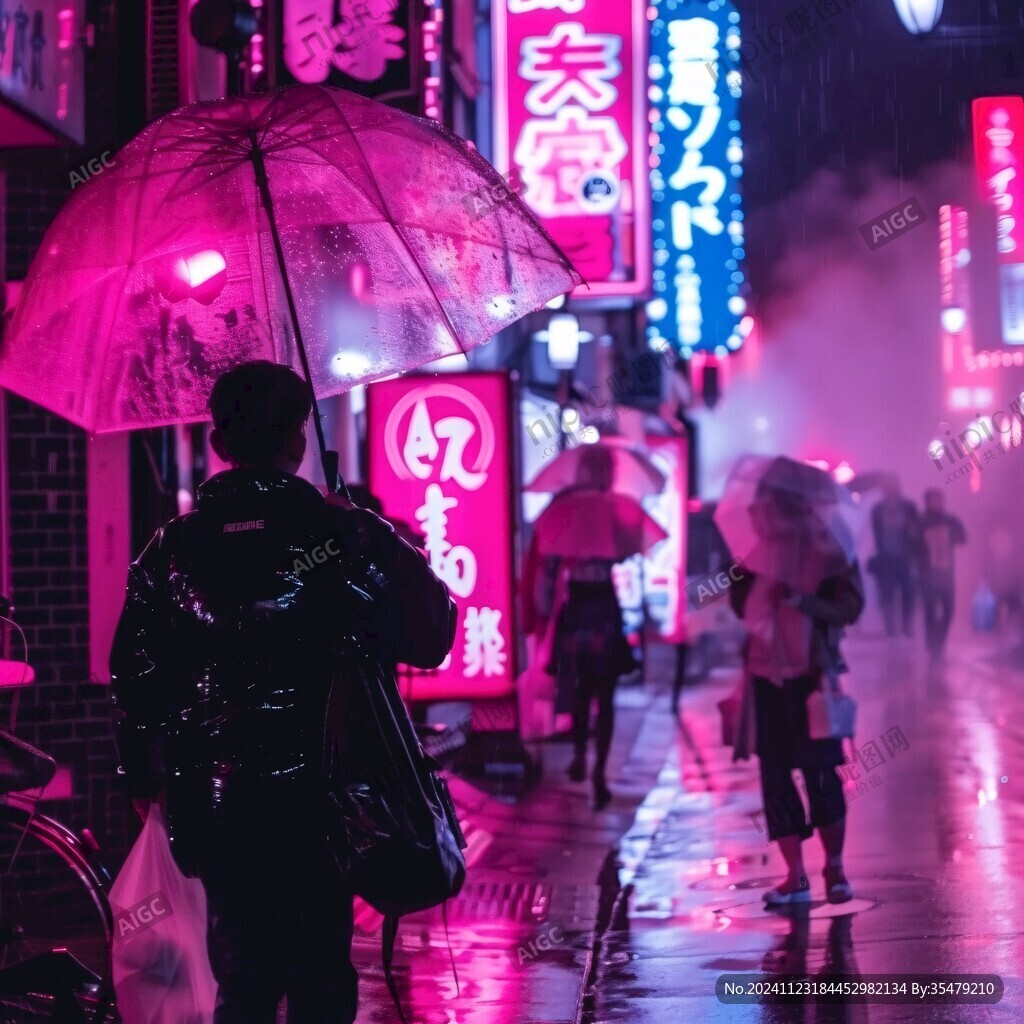 夜景梅雨季
