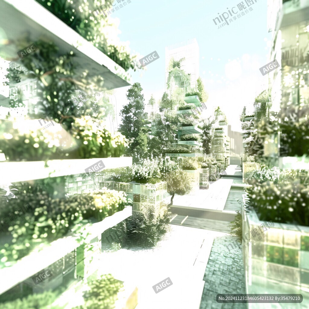 植物小區(qū)效果圖