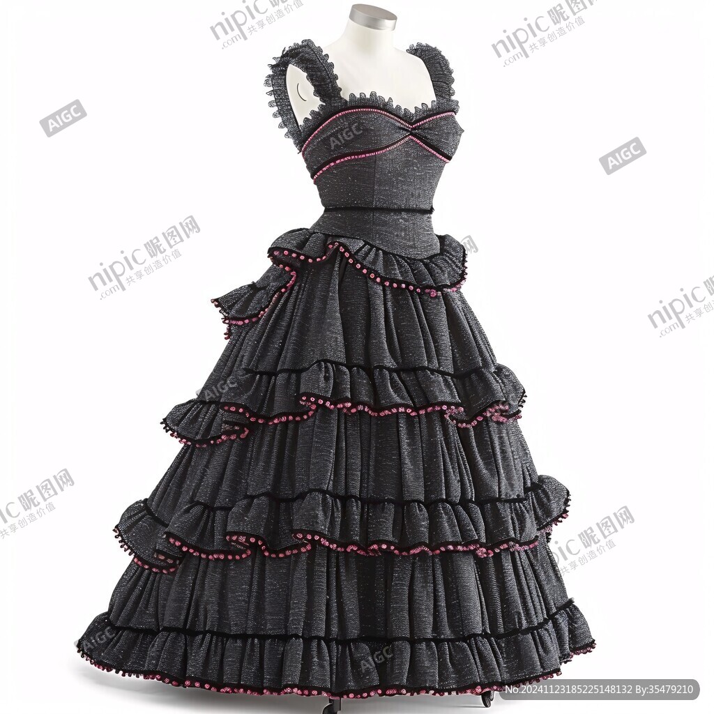 19世紀(jì)巴瑟爾禮服裙