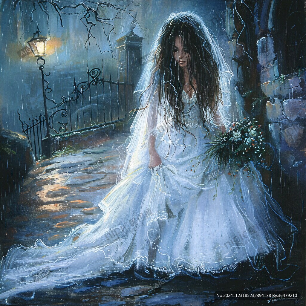 婚紗少女圖
