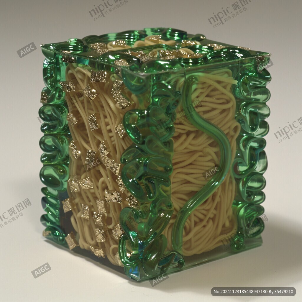 綠色琉璃擺件