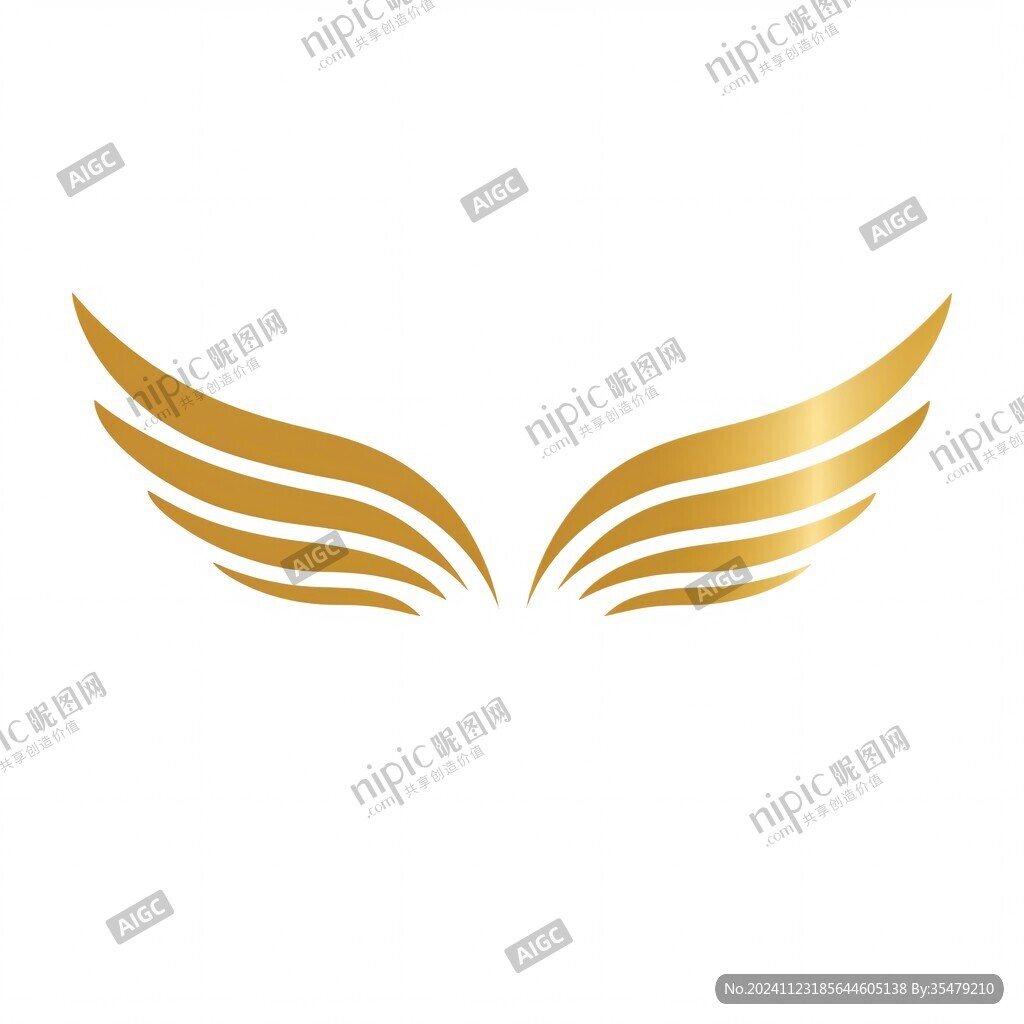 金色翅膀logo