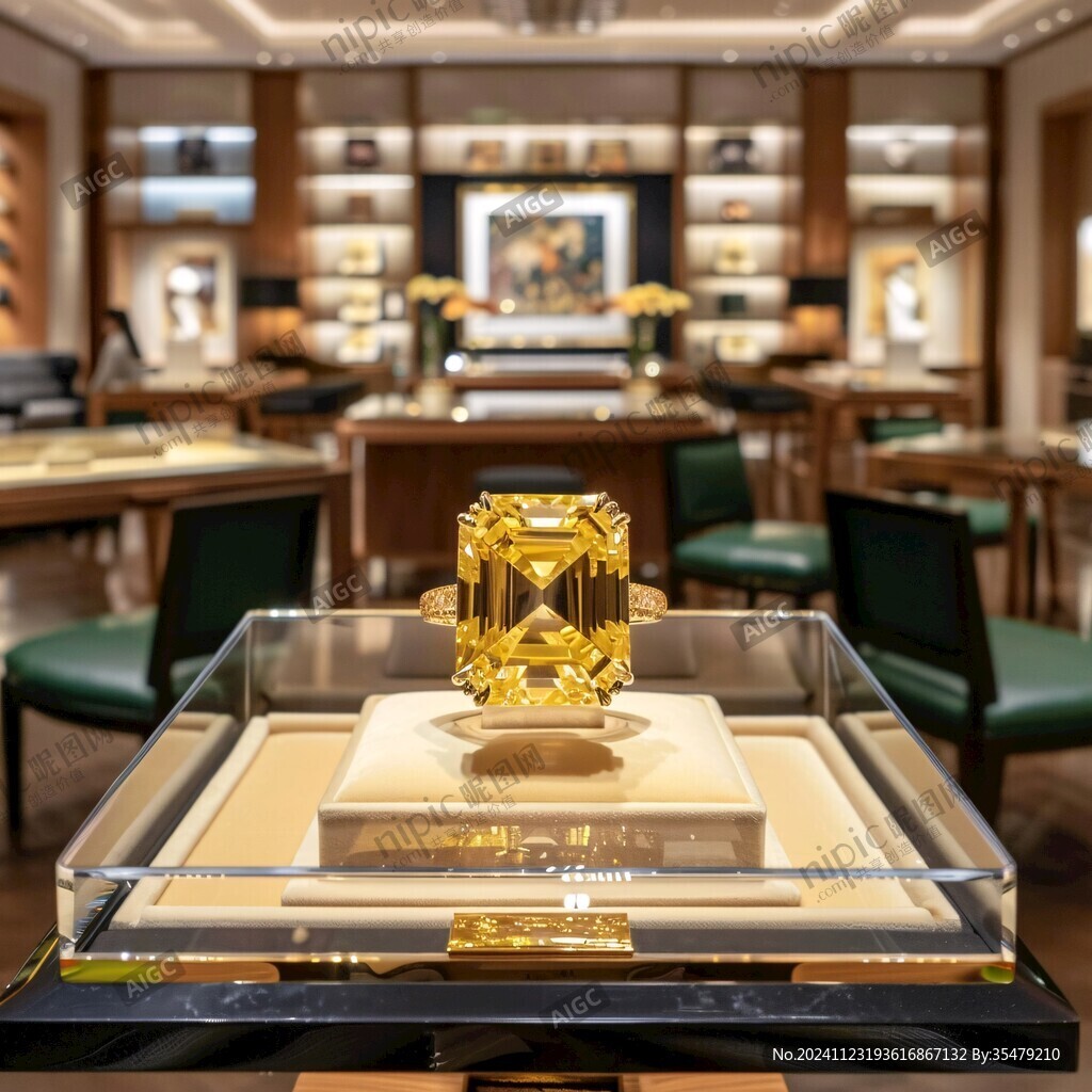 高檔珠寶店黃金專柜
