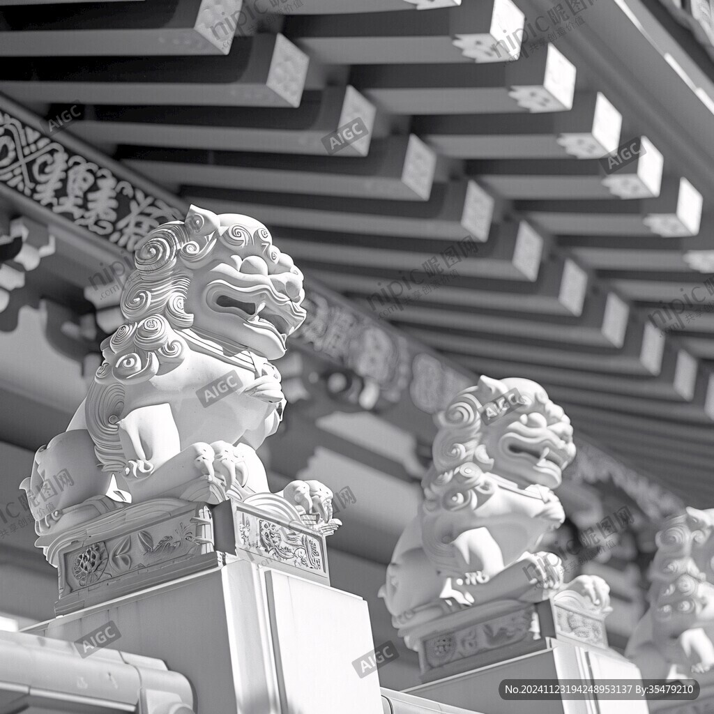 皇宮建筑石獸