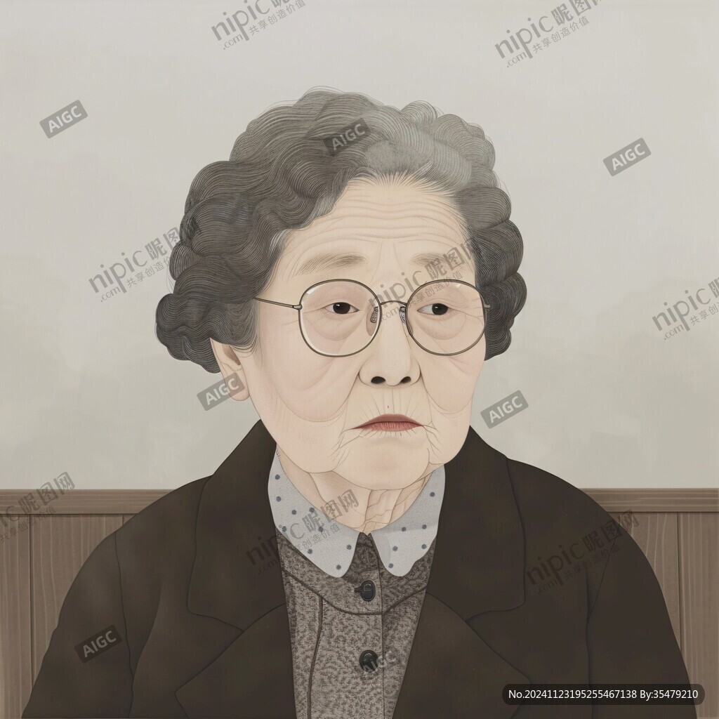 奶奶插畫