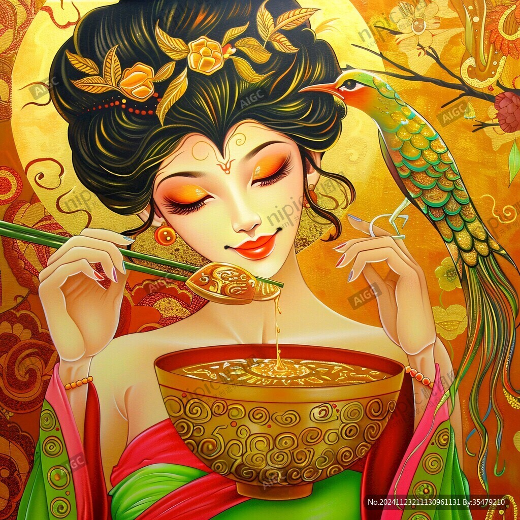 饸饹面插畫