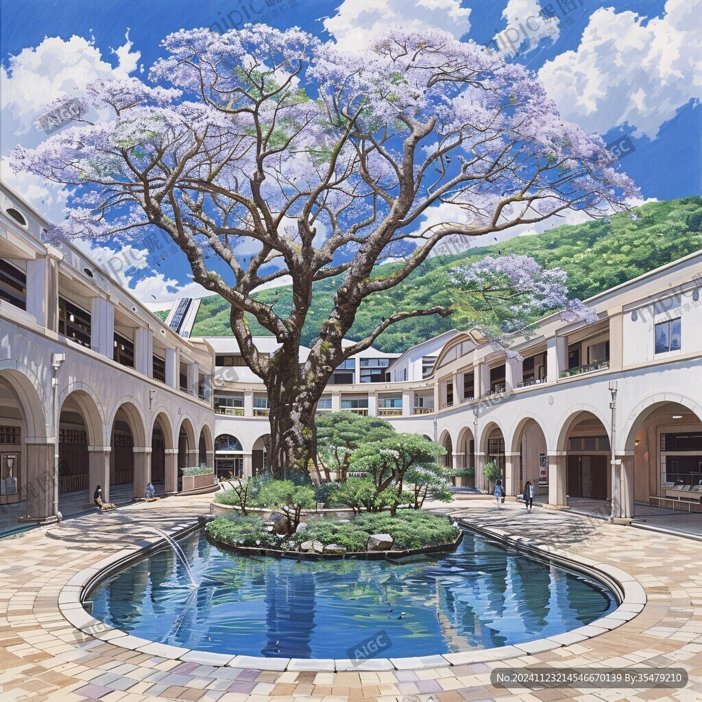 地中海風情大樹