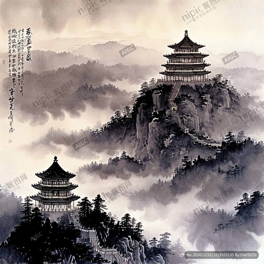 黃鶴樓水彩