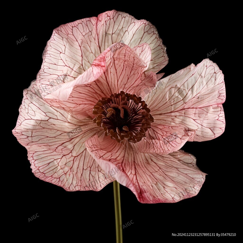 粉色虞美人紙花