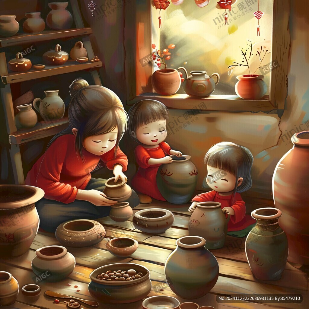 小陶人生活場景