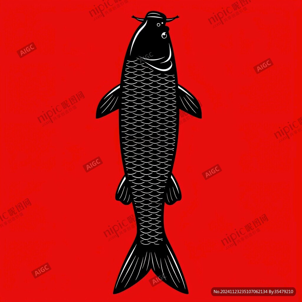草魚插畫