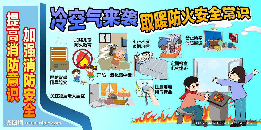 取暖防火安全常識