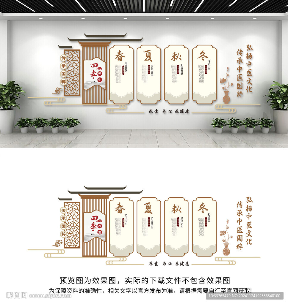 四季養生文化墻
