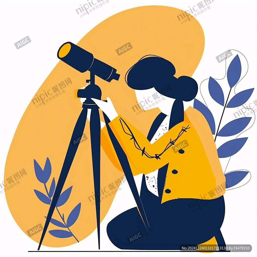 扁平人物插畫
