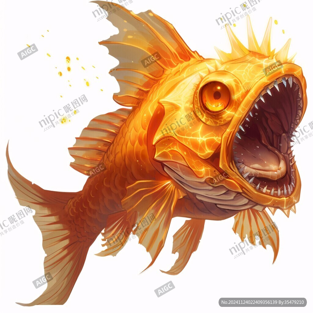 深海魚插畫