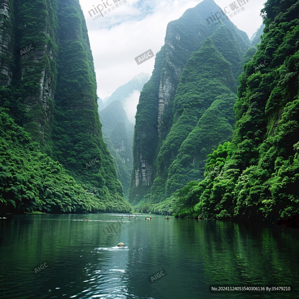 山脈草地清江畫(huà)廊漂流