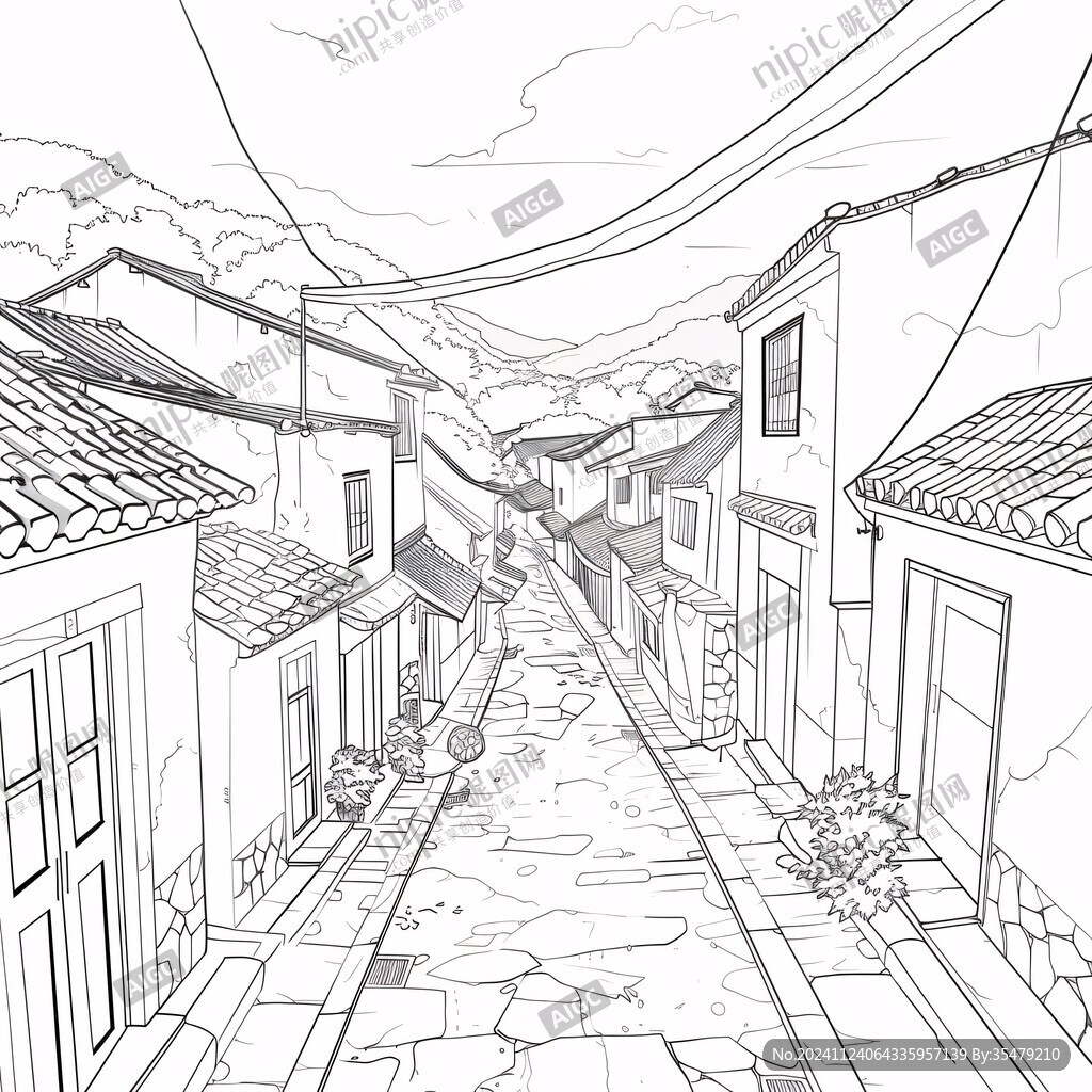 街景線稿
