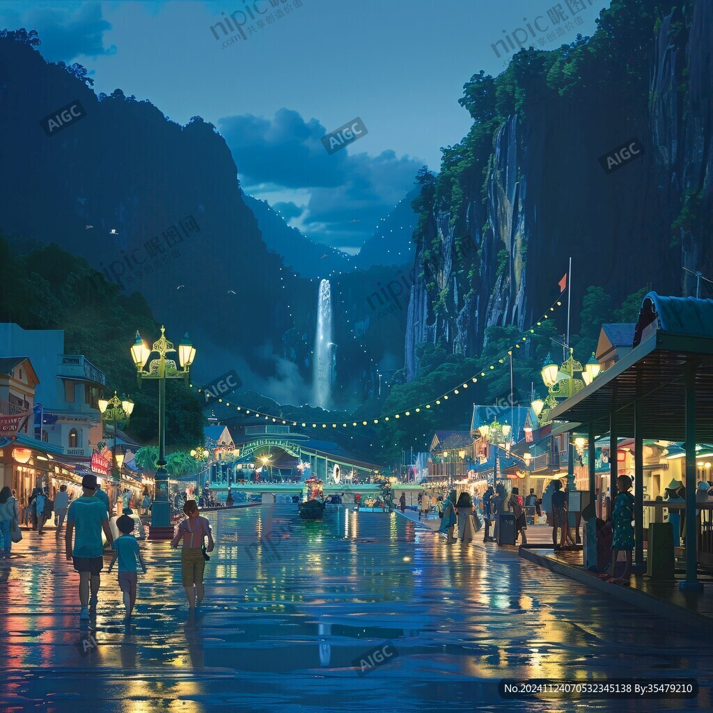 主題樂園夜景