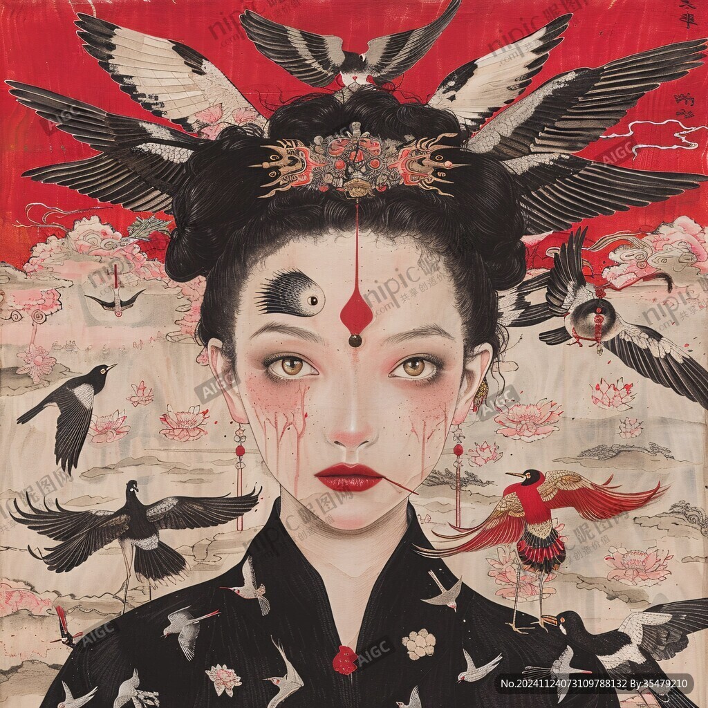 插畫藝妓