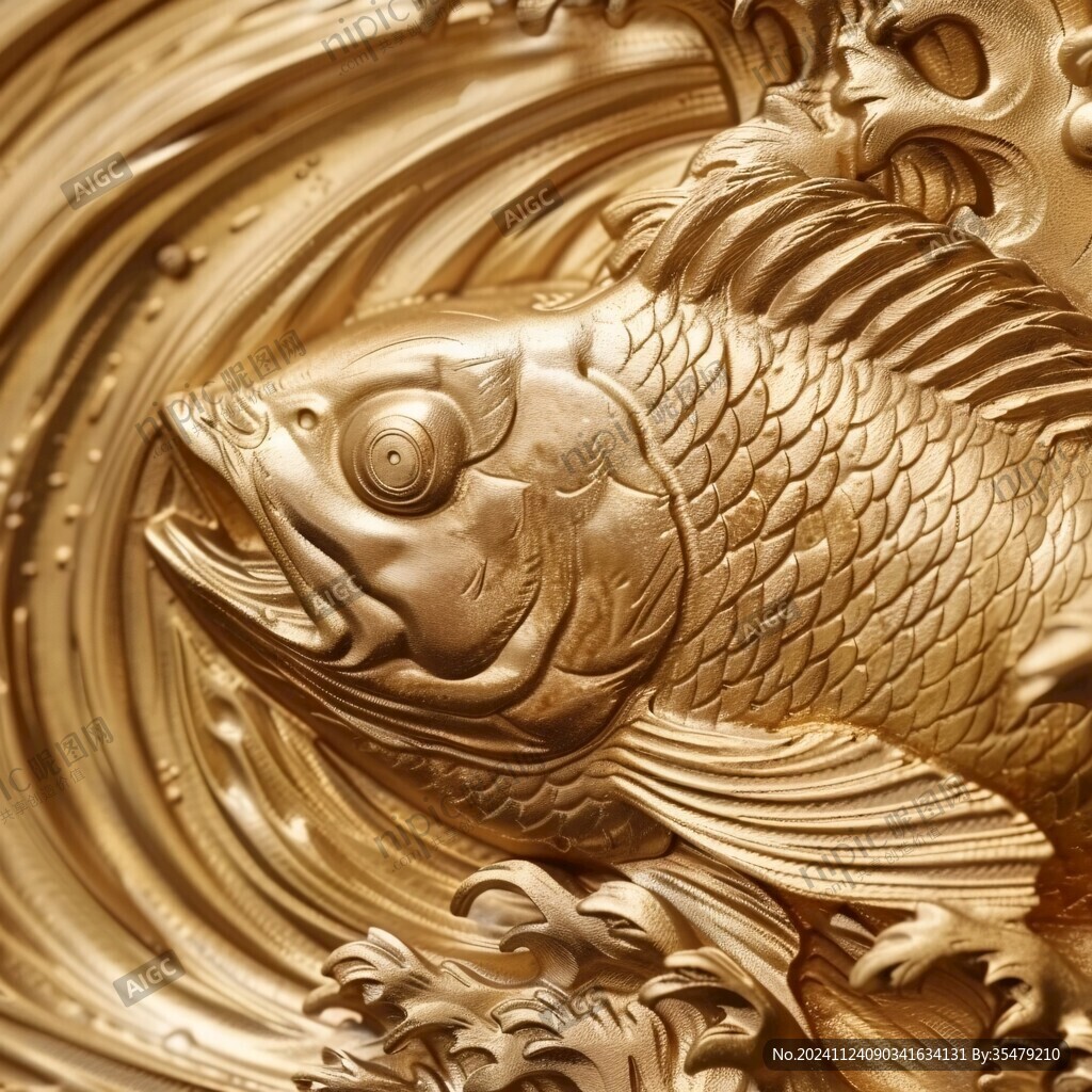 金龍魚木雕