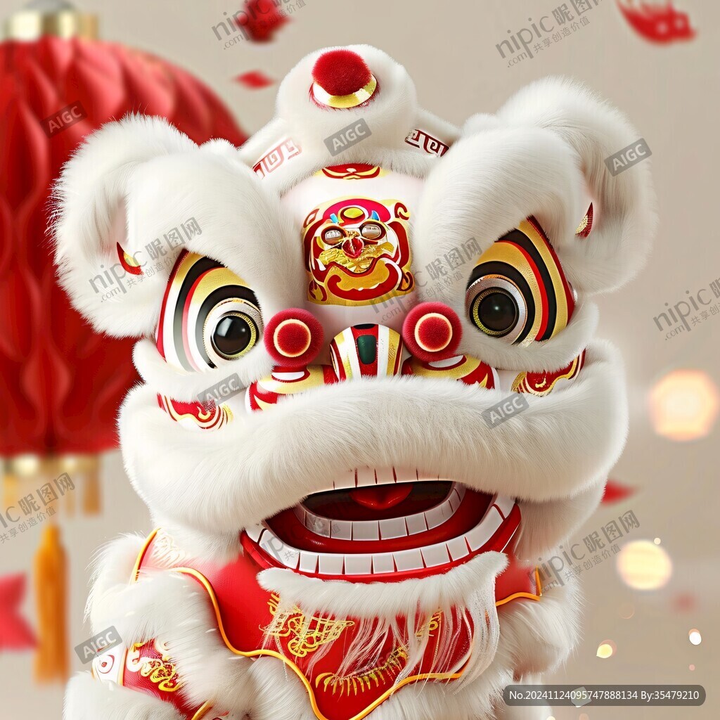舞獅貼紙頭像