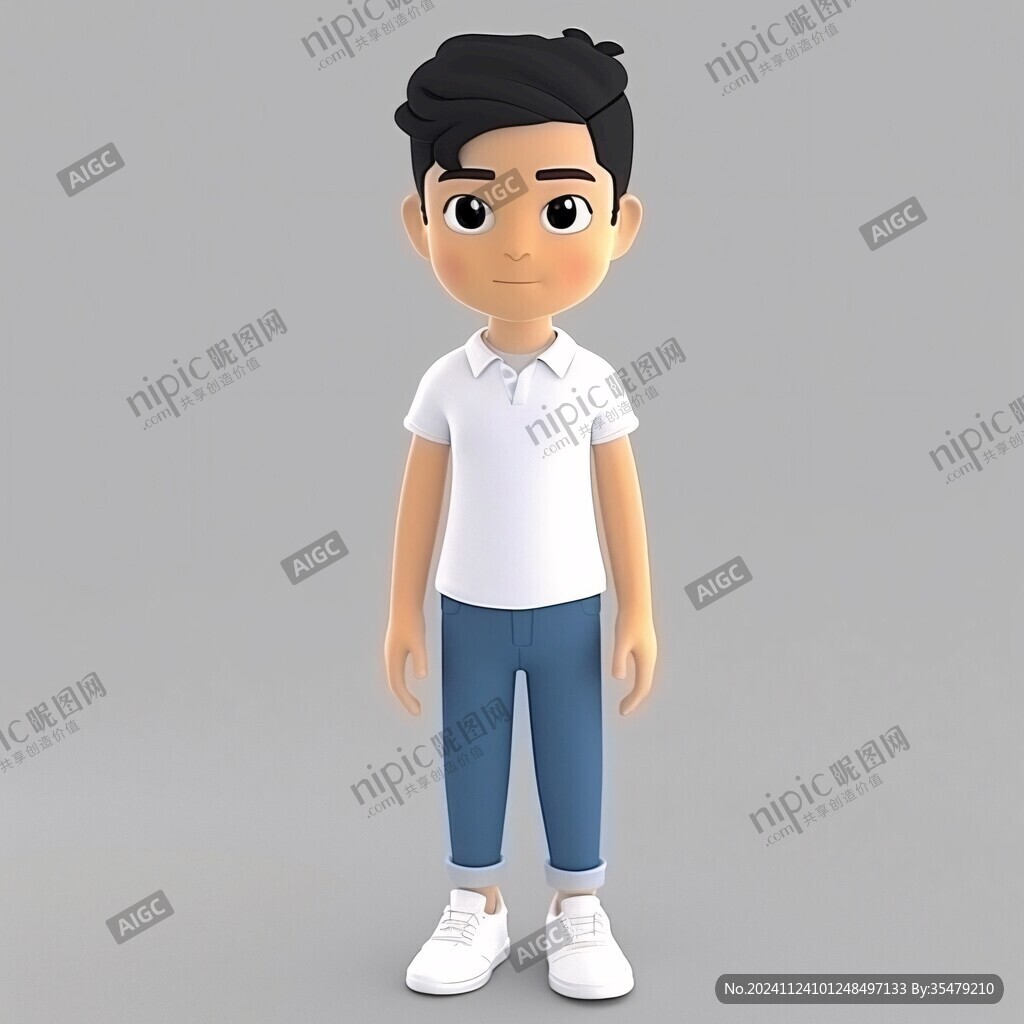 男生卡通形象設(shè)計