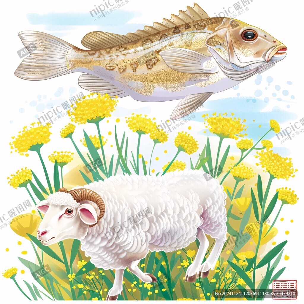 灘羊插畫
