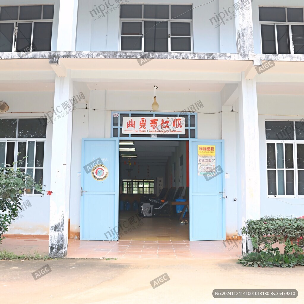 教學樓入口處