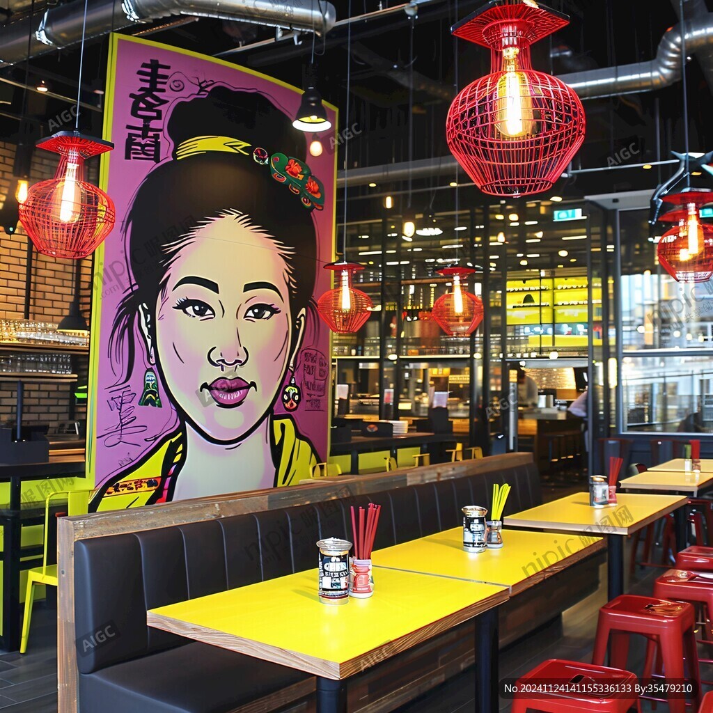 面店裝修插畫