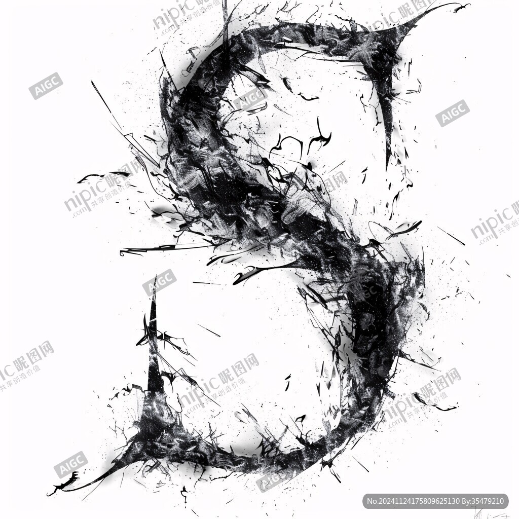 數字7墨跡