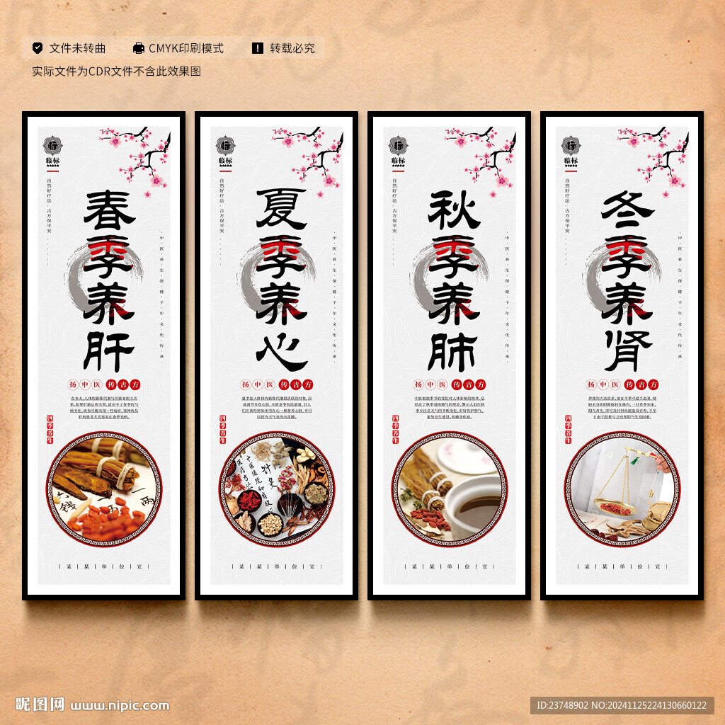 四季養(yǎng)生展板