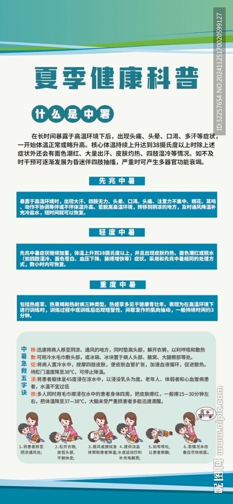 夏季健康展架