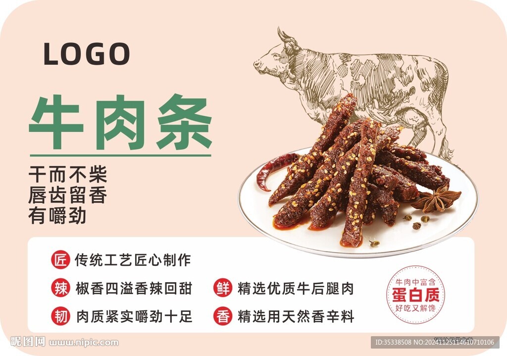  牛肉條立牌店教設(shè)計
